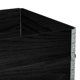 Garden Planter Black 120x80 cm Solid Wood Pine 3295848