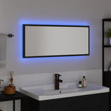 Mirror Wall-mounted Black Oak 90 x 8.5 x 37 cm Engineered Wood 875421