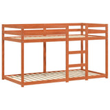 Bunk Bed without Mattress Wax Brown 90x190 cm Single Solid Wood Pine 3214875