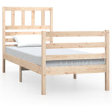 Bed Frame without Mattress Solid Wood 90x200 cm 3101073
