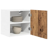 Hanging Cabinet 2 pcs Old Wood and White 40 x 31 x 40 cm 884143