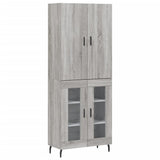 Highboard Grey Sonoma 69.5x34x180 cm Engineered Wood 3195753