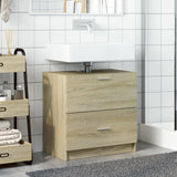 Sink Cabinet Sonoma Oak 59x37x59 cm Engineered Wood 848110