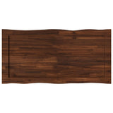 Live Edge Table Top 110 x 60 x 3.5 cm Rectangular Dark Brown 938620