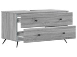 Bathroom Sink Cabinet BREDA Grey Sonoma 82 x 41x 59 cm 897461