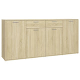 ZNTS Sideboard Sonoma Oak 160x36x75 cm Engineered Wood 3074930