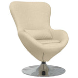 Egg Chair Cream 63 x 73 x 90 cm Fabric 42002742