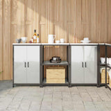 Kitchen Storage Set HATTEM 3 pcs Silver Galvanised Steel 3392699