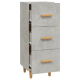 Sideboard Concrete Grey 34.5x34x90 cm Engineered Wood 812343