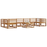 Outdoor Sofa Set 8 pcs Natural Solid Acacia Wood 3367317