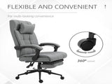 Office Chair with Footrest Ergonomic Office Chair with Armrests Lumber Support and Headrest Light T3398P328212