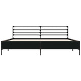 Bed Frame without Mattress Black 200x200 cm 3280062