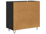 Sideboard Black Oak 69.5 x 34 x 90 cm Engineered Wood and Iron 881599