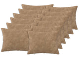 Cushion Cover 12 pcs HEERLEN Taupe 45 x 45 cm Microfiber Fleece 910473