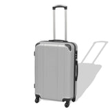 Four Piece Hardcase Trolley Set Silver 91196