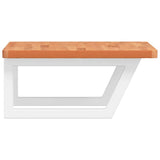 Basin Shelf Wall Mounted Steel and Solid Wood Beech 3302426