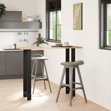 Bar Table Legs Black 2 pcs 50x cm Steel 4013352