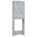 Washing Machine Cabinet Concrete Grey 64x25.5x190 cm 808417