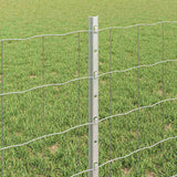 Fence and Post Silver 0.6 x 10 m Steel 3336169