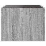 ZNTS Bedside Table with Infinity LED Grey Sonoma 40x40x30 cm 3284075