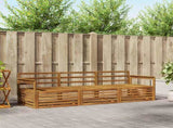 Outdoor Sofa Set 3 pcs Natural Solid Acacia Wood 3372924