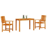 Garden Dining Set 3 pcs Brown Solid Acacia Wood 3375675