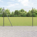 Welded Wire Fence with Concrete Base 10 x 1.6 m 3353639