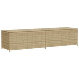 Garden Storage Box Mix Beige 469L Poly Rattan 365331