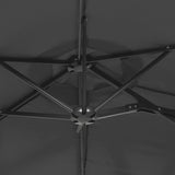 Double-Head Garden Parasol Anthracite 316x145 cm 362963