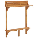 Balcony Bar Table 90x37x122.5 cm Solid Acacia Wood 310253