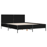 Bed Frame without Mattress Black 150x200 cm King Size 3280002