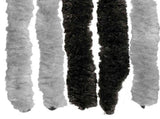 Insect Curtain Chenille Grey and Black 90 x 200 cm 100% PP 42034423