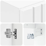 Wall-mounted Bathroom Cabinet High Gloss White 890656