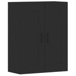 Wall Mounted Cabinets 2 pcs Black Engineered Wood 3197986