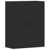 Wall Mounted Cabinets 2 pcs Black Engineered Wood 3197986