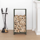 Firewood Rack Olive Green 40x30x80 cm Cold-rolled steel 864222