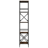 Bookcase 5-Tier Smoked Oak 59x35x171 cm Engineered Wood 837624