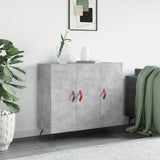 Sideboard Concrete Grey 90x34x80 cm Engineered Wood 828080