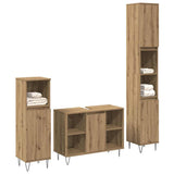 Bathroom Furniture Set 3 pcs Artisan Oak Engineered Wood 3378508