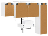 Bathroom Furniture Set 5 pcs White 33 x 34.5 x 160 cm 3407263