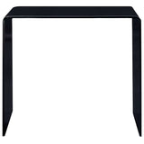 284723 Coffee Table Black 50x50x45 cm Tempered Glass