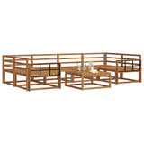 Outdoor Sofa Set 7 pcs Natural Solid Acacia Wood 3367272