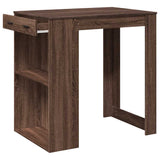 Bar Table Brown Oak 102x70x103.5 cm Engineered Wood 3309327