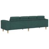 Living Room Couch Dark Green 250 x 77 x 76 cm Polyester 3335085
