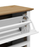 Shoe Rack BODO White and Brown 80x35x118 cm 4016882