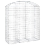 Arched Gabion Basket 150x50x160/180 cm Galvanised Iron 153458