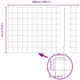 Euro Fence Grey 0.4 x 50 m PVC-coated iron 42004610