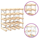 Wine Rack for 20 Bottles Solid Pinewood 282469