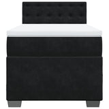 Box Spring Bed with Mattress Black 80x200 cm Velvet 3286176