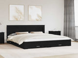 Bed Frame with Drawer with Headboard Manual Engineered Wood 3410290
